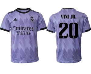 Real Madrid Bortatröja Herr 2023 Kortärmad Fotbollströjor med tryck VN JR. 20