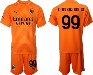 DONNARUMMA #99 AC Milan Målvaktströja Herr 2023 Fotbollströja Kortärmad + Korta byxor