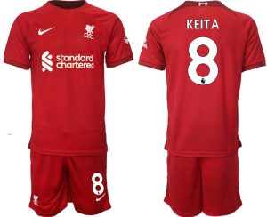 Fotbollströjor Billigt Liverpool Hemmatröja Herr 2023 Kortärmad + Korta byxor KEITA 8