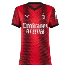 Dam Fotbollströjor AC Milan Hemmatröja 2023-24 Kortärmad