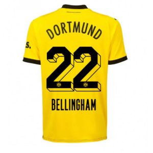 Herr Borussia Dortmund BVB matchtröjor Hemmatröja Fotbollströjor Kortärmad Jude Bellingham 22