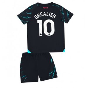 Fotbollsset Barn Manchester City Tredje Tröja 2023-2024 Jack Grealish 10