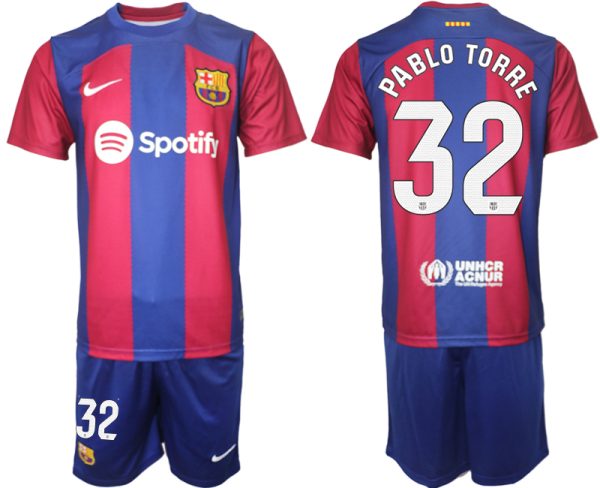 Billigt Fotbollskläder Barcelona Borta Tröja 2023/24 för Herr PABLO TORRE 32