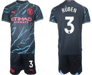 Billiga Fotbollströjor Herr Manchester City Tredje Tröja 2023-24 Ruben Dias 3