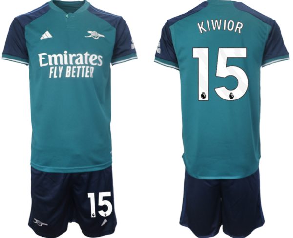 Billiga Fotbollströjor Herr set Arsenal Tredje Tröja 2023-2024 Jakub Kiwior 15