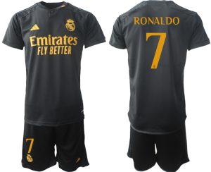 Billiga Fotbollströjor Herr set Real Madrid Tredje Tröja 2023-2024 Cristiano Ronaldo 7