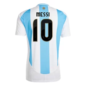 Argentina Matchtröja Hemmatröja Copa América 2024 med tryck Messi 10