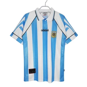 Argentina Fotbollströja Hemmaställ Retro Fotbollströjor 1996