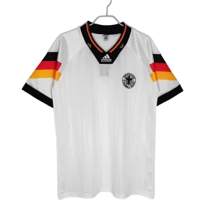 Tyskland Fotbollströja Hemmaställ Retro Fotbollströjor 1992