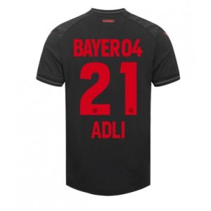 Billiga Bayer Leverkusen Hemma Fotbollströja 2023-2024 Kortärmad Amine Adli 21