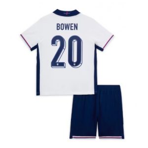 Barn Fotbolls Matchtröjor England Fotbollströja Hemmaställ EM 2024 Jarrod Bowen 20