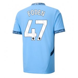 Billiga Fotbollströja för Herr Manchester City Hemmatröja 2024/25 Phil Foden 47