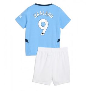 Fotbollsset Barn Manchester City Hemmatröja 2024/25 Erling Haaland 9