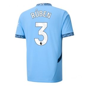 Manchester City Hemmatröja 2024/25 Fotbollströja för Herr Ruben Dias 3