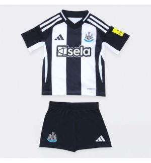 Nya Newcastle United Hemmatröja Barn 2024-25 Svart Vit Fotbollströja Kit